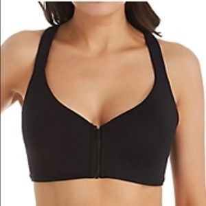 Coco Reef Genus X Bra Sized Racerback Strappy Bikini Top Classic Black Sz 34DD